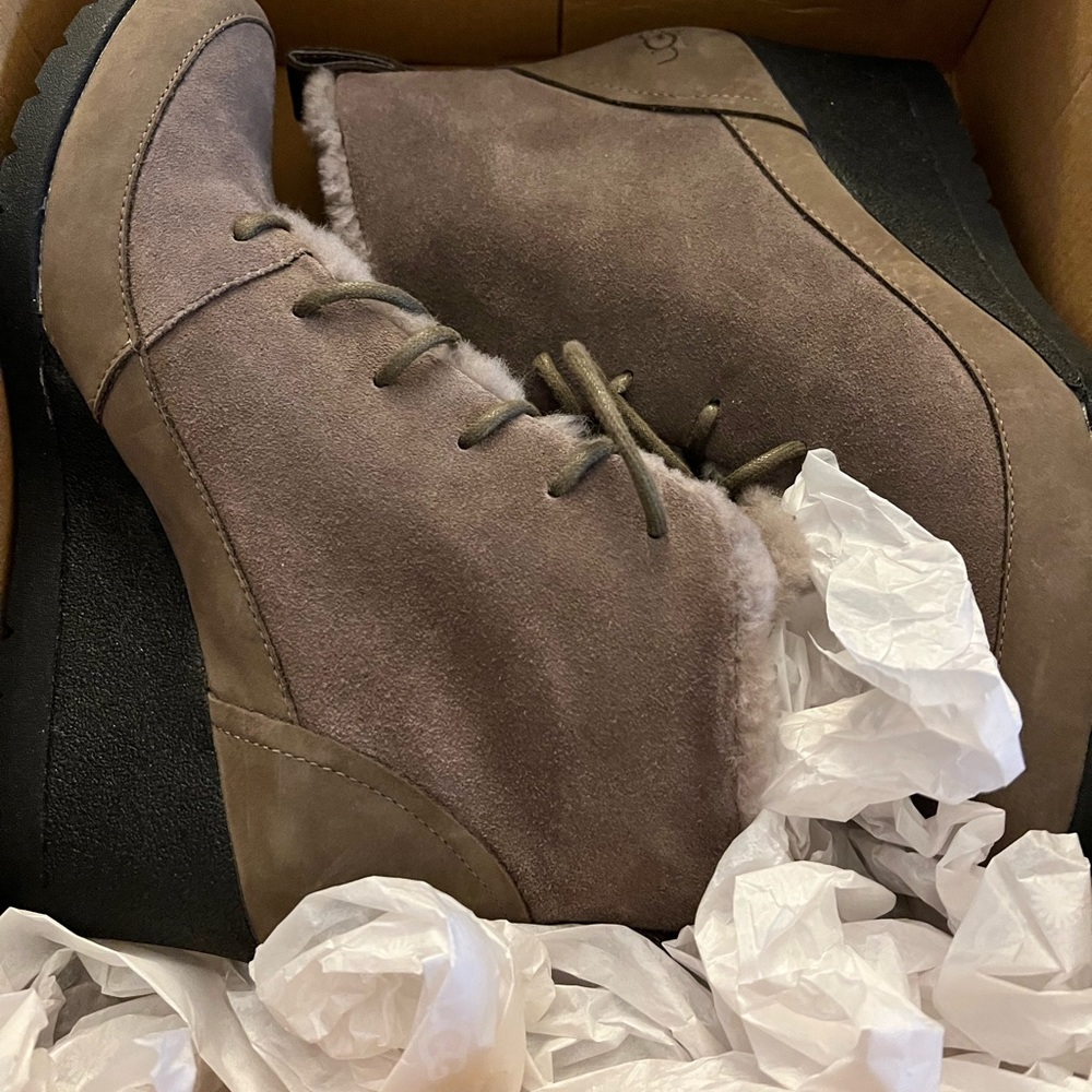 UGG Brigit 9.5 women’s sizing. Never worn, still in box. Waterproof.